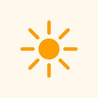 Sun icon symbol illustration