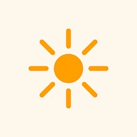 Sun icon psd symbol