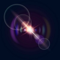 Rainbow spectrum ghost effect vector lens flare