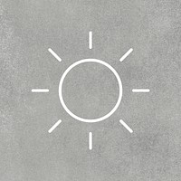 Sunny weather forecast UI psd icon