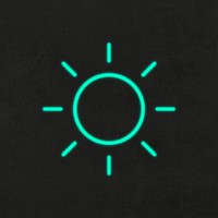 Neon sunshine weather forecast psd icon user interface