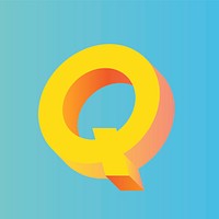 The letter Q vector
