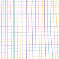 Grid background vector in cute pastel pattern