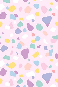 Terrazzo background  in cute pastel pattern