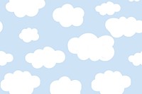 Cute background psd with fluffy cloud pattern