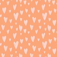 Background seamless pattern vector with cute heart