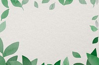 Greenery frame psd in watercolor green