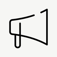 Megaphone icon vector advertisement symbol