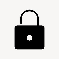 Lock icon security symbol