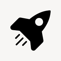 Rocket icon startup business symbol