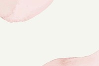 Background of beige watercolor vector with pink pastel stains in simple style