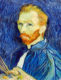 Self-Portrait (1889) by Vincent Van Gogh. Original from The National Gallery of Art. Digitally enhanced by rawpixel.