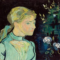 Adeline Ravoux (1890) by <a href="http://www.rawpixel.com/search/Vincent%20Van%20Gogh?sort=curated&amp;page=1">Vincent Van Gogh</a>. Original from The Cleveland Museum of Art. Digitally enhanced by rawpixel.