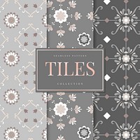 Seamless pattern tiles vector collection