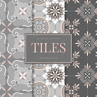 Seamless pattern tiles vector collection