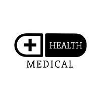 Black healthcare capsule symbol vector