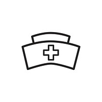 Nursing cap icon vector