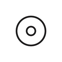 Music CD disk icon vector