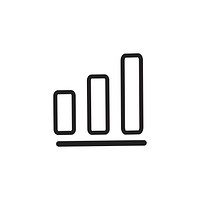 Business summary graph icon vector