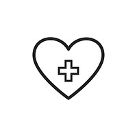 Healthy heart icon vector