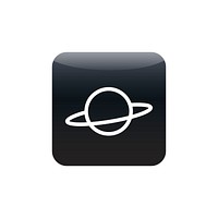 Saturn icon vector
