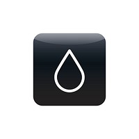 Water drop icon vector