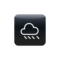 Rainy day weather icon vector