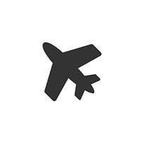 Airplane icon vector