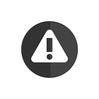 Caution sign with exclamation icon vector