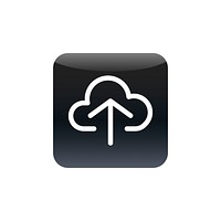 Upload to cloud icon vector