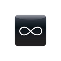 Infinity icon vector