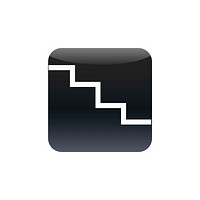 Stair icon vector