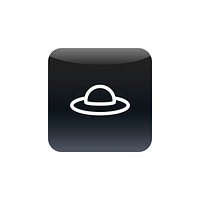 Female floppy hat icon vector