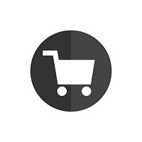 Shopping cart icon vector