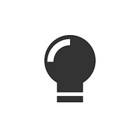 Light bulb icon vector
