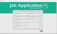 Illustation of job application vector