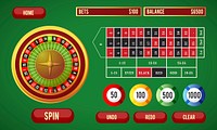 Illustration of online gambling vector