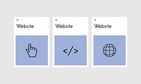 Illustration of web design vector