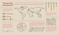 Illustration of infographic template vector