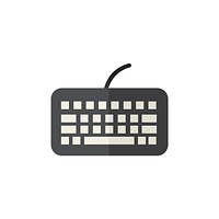Illustration of keyboard isolated vector