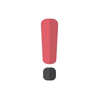 Illustration of exclamation mark vector