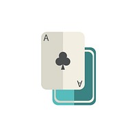 Illustration of Ace of clubs card vector