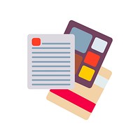Illustration a document icon vector