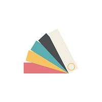 Illustration of color swatch vector