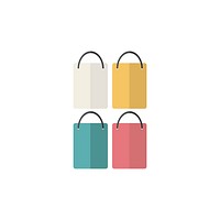 Illustration of shopping bags vector