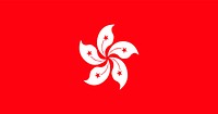 Illustration of Hong Kong flag vector