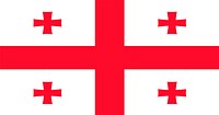 Illustration of Georgia flag vector