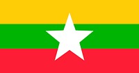 Illustration of Myanmar flag vector