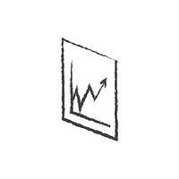 Illustration of business graph analysis vector