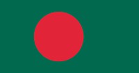 The national flag of Bangladesh vector